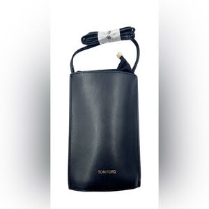 Last one*Tom Ford Black Leather Crossbody Sunglasses Case